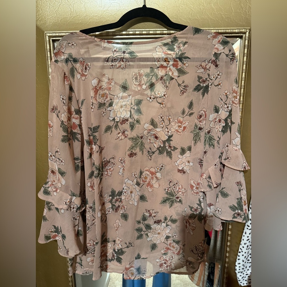 Floral Sheer Blouse